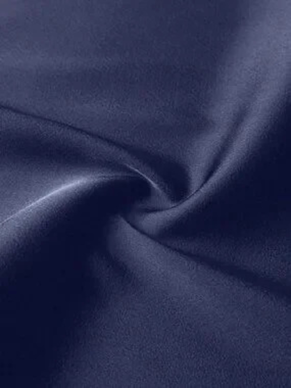 Navy Blue Casual Women's Plus Size Stand Collar Long Shirt